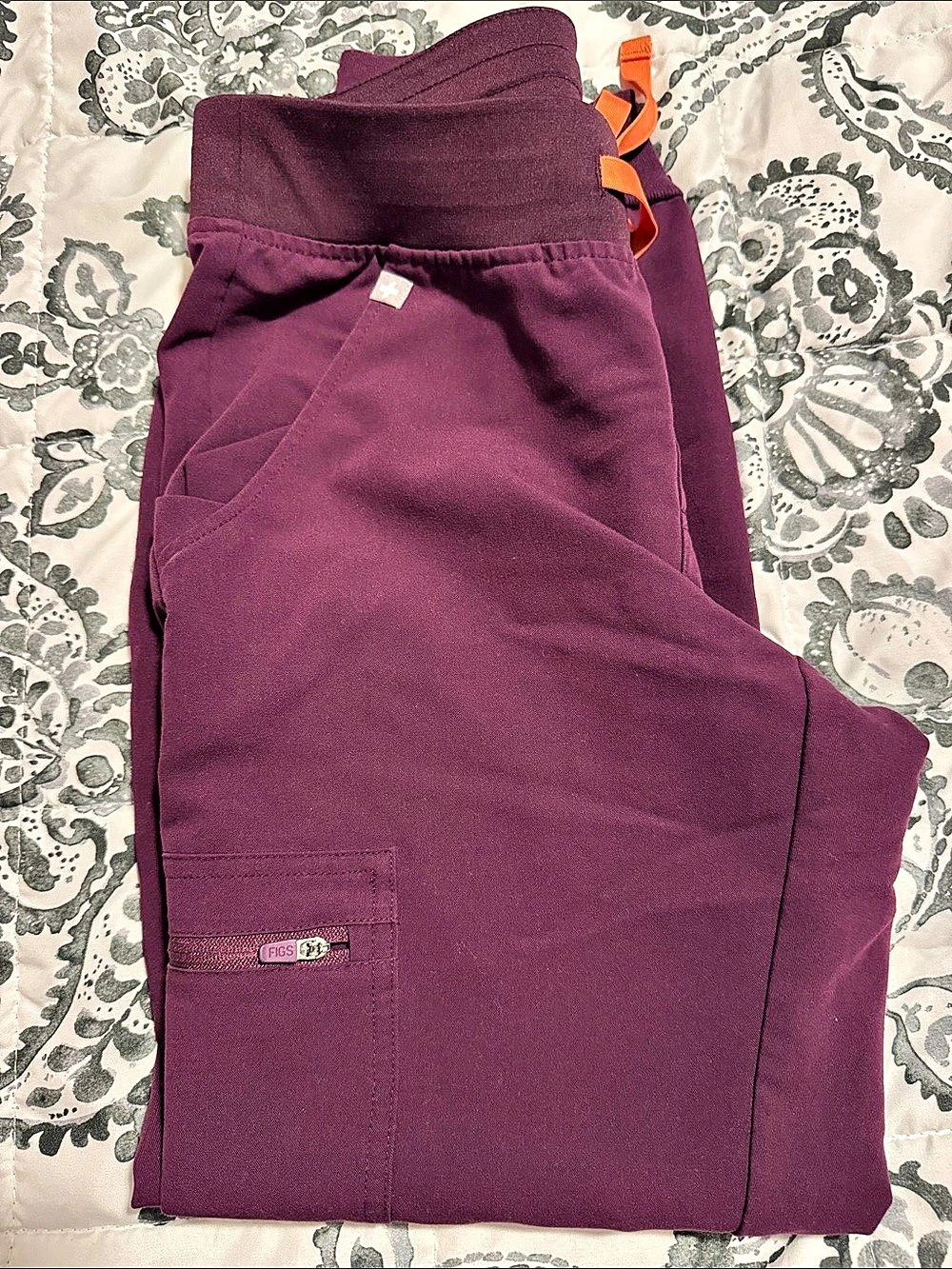 FIGS Technical Collection scrub pants Purple